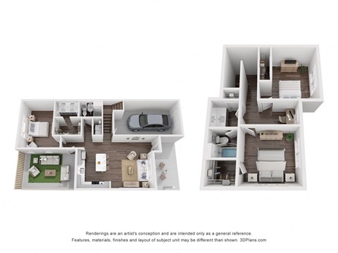 2 bedroom floor plan  the enclave at city center apartments